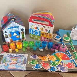 Colorful Counting and Learning Toy Set of 5 toys